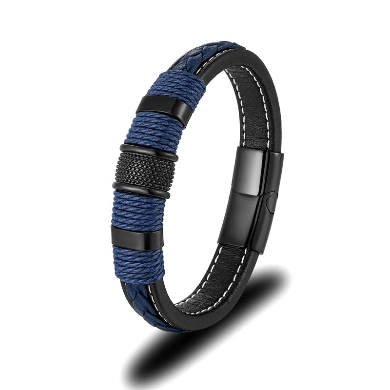 Braided leather bracelet - ARLUVI