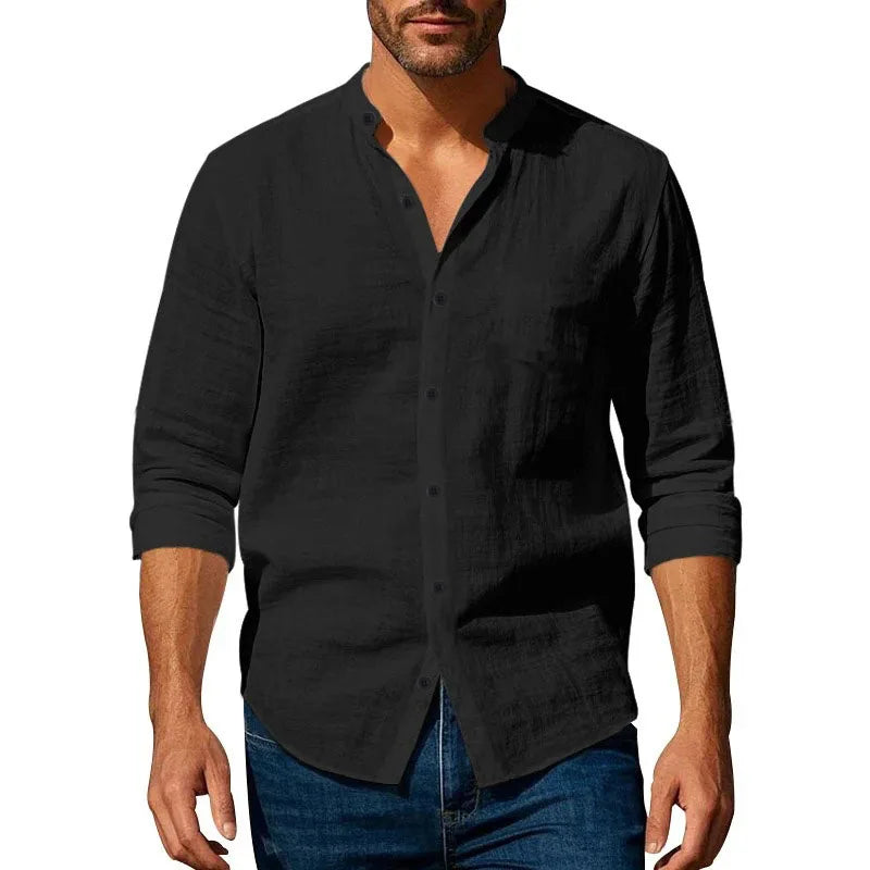 JAVERN™ Short Sleeve Linen Shirt - ARLUVI