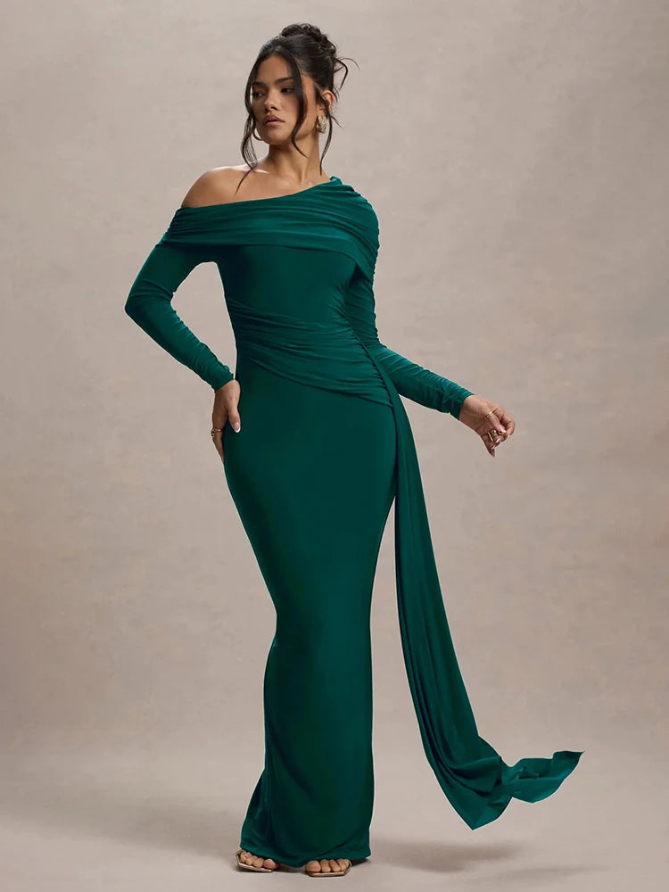Callira Moon™ High Neck Maxi Dress - ARLUVI