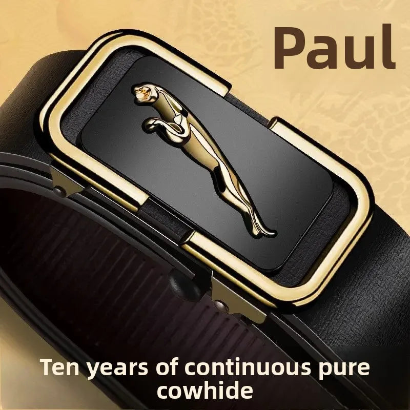 VALCROM™ Automatic Buckle Leather Belt - ARLUVI