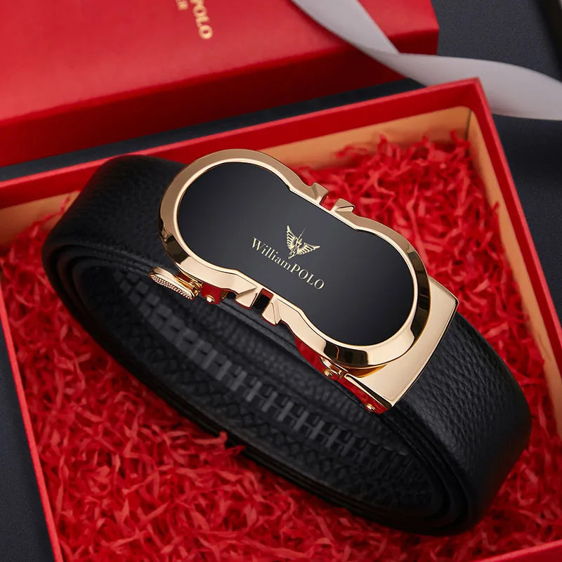 NOLVER™ Automatic Buckle Leather Belt - ARLUVI