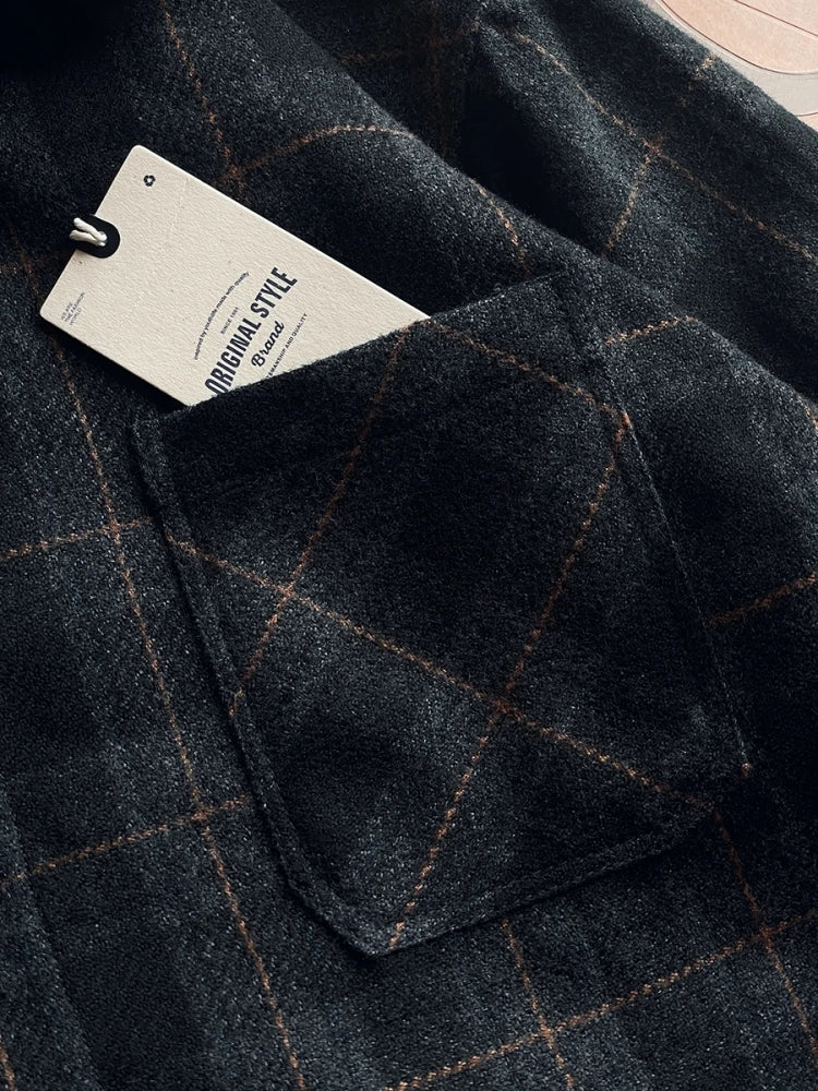 Darynos Casual Plaid Flannel Shirt