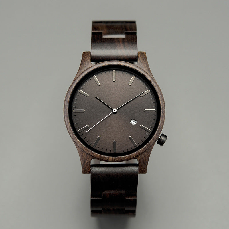 Elias Walnut Wood Quartz Watch - ARLUVI