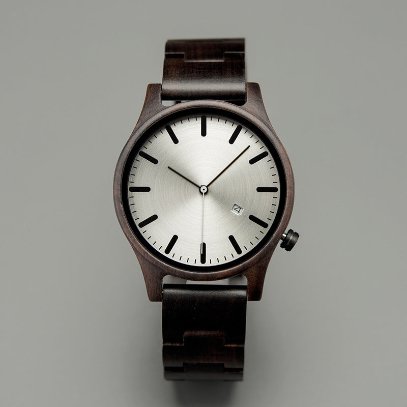 Elias Walnut Wood Quartz Watch - ARLUVI