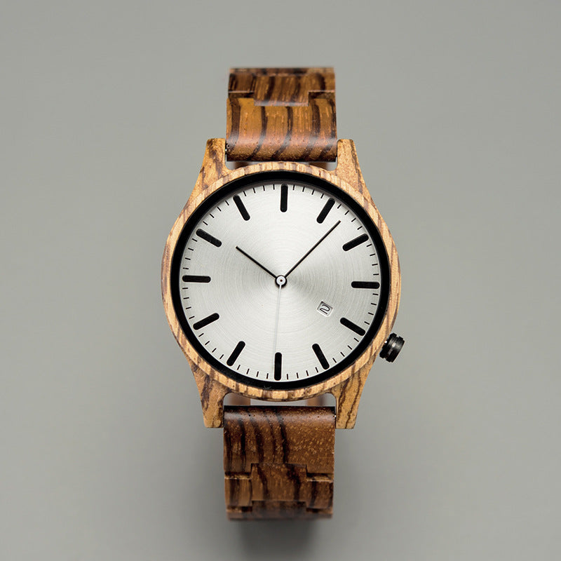 Elias Walnut Wood Quartz Watch - ARLUVI