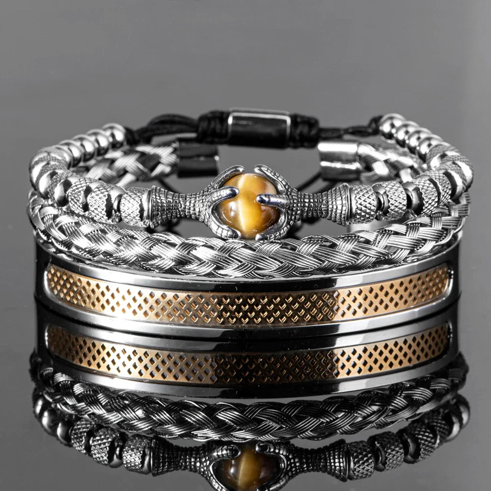 BRYVORN™ Tiger Eye Bracelet Kit (3 Adjustable Pieces) - ARLUVI