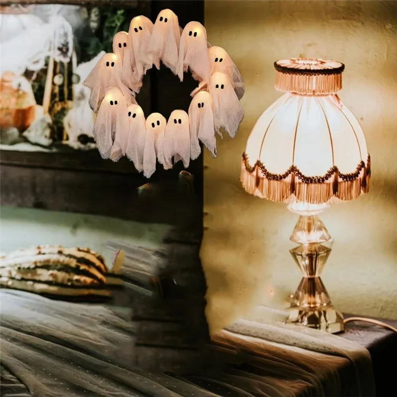 Lit Ghosts Wreath - ARLUVI