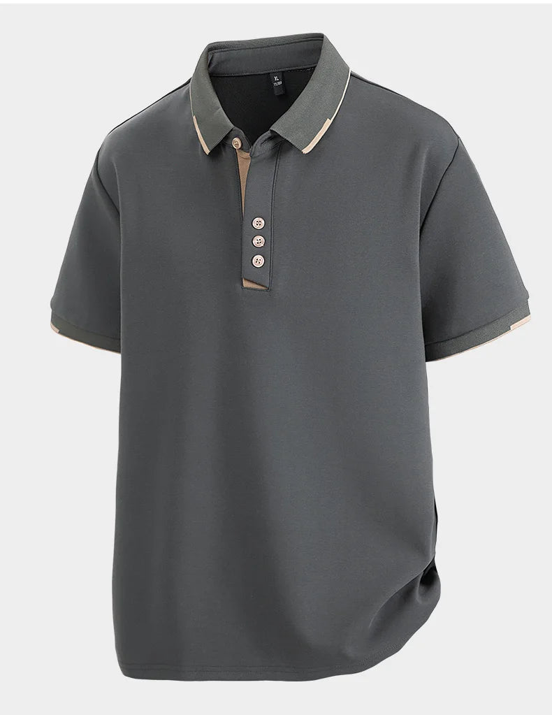 TALVARO™ Plus Size Short Sleeve Polo Shirt - ARLUVI