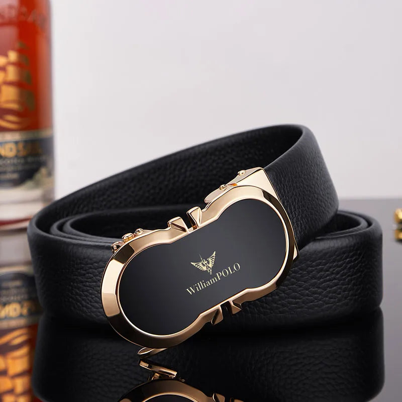 NOLVER™ Automatic Buckle Leather Belt - ARLUVI