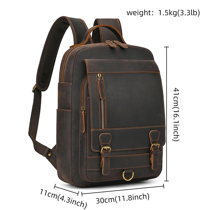Seyric ™ Leather Laptop Backpack - ARLUVI