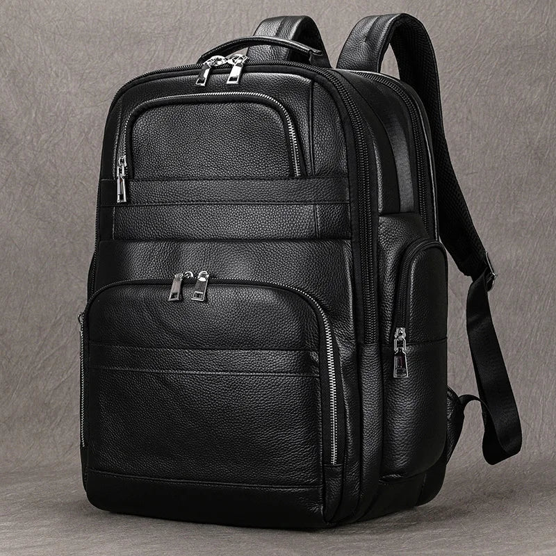 CORVANOR™ Genuine Leather 17" Laptop Backpack - ARLUVI