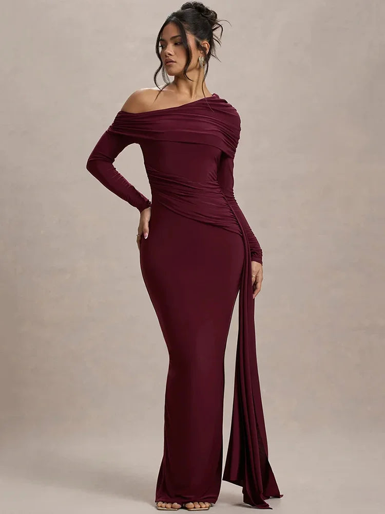 Callira Moon™ High Neck Maxi Dress - ARLUVI
