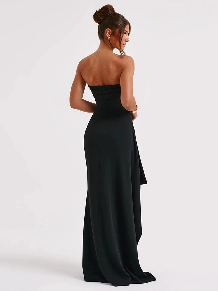 Jaselle Aura™ Strapless High Slit Maxi Dress - ARLUVI