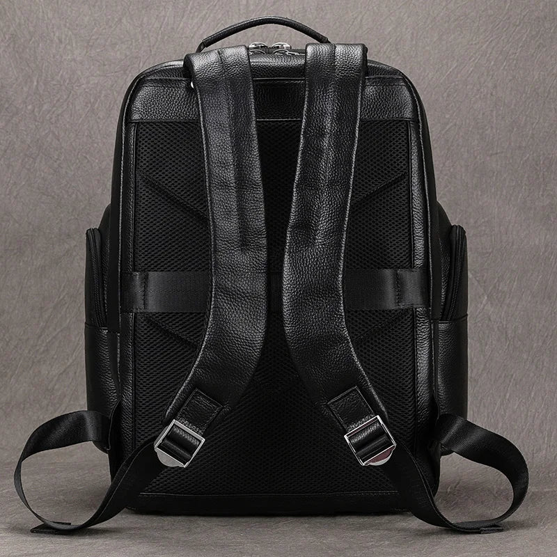 CORVANOR™ Genuine Leather 17" Laptop Backpack - ARLUVI