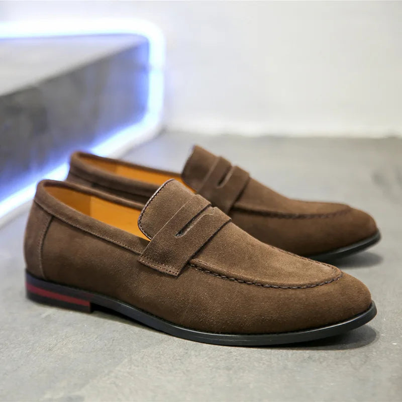 LENVOX™ Suede Leather Loafer Shoes - ARLUVI