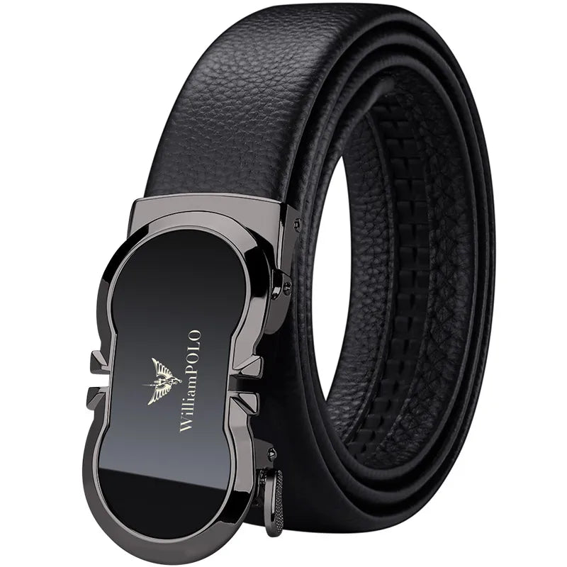 NOLVER™ Automatic Buckle Leather Belt - ARLUVI