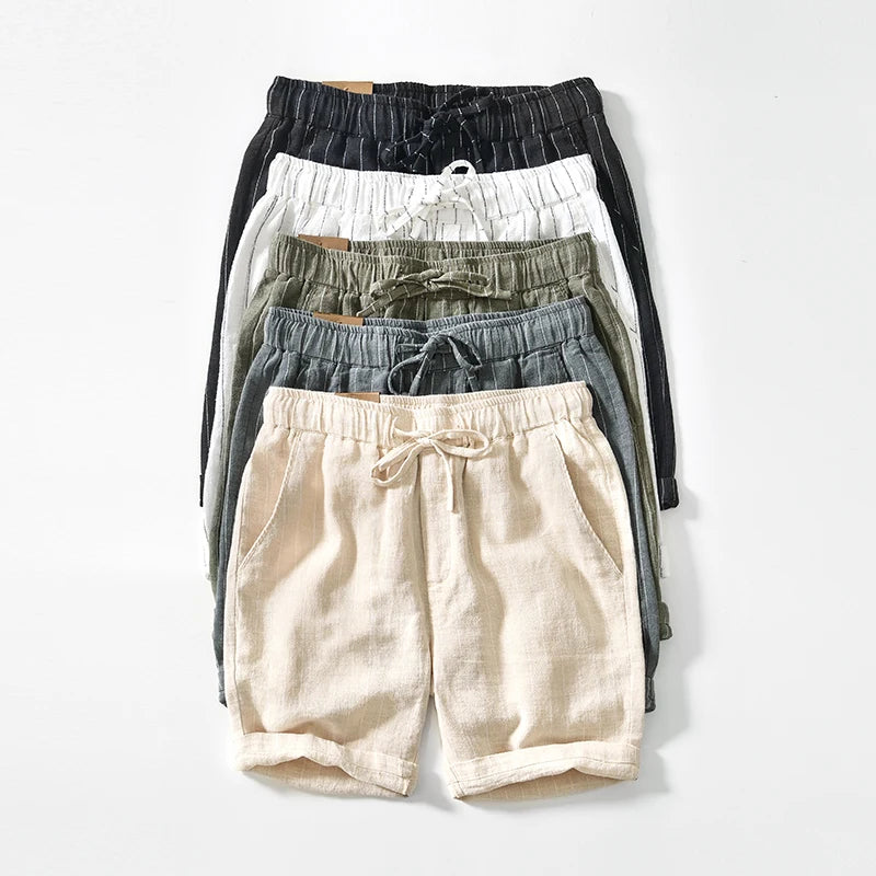 Elward Style™ Cotton and Linen Shorts - ARLUVI