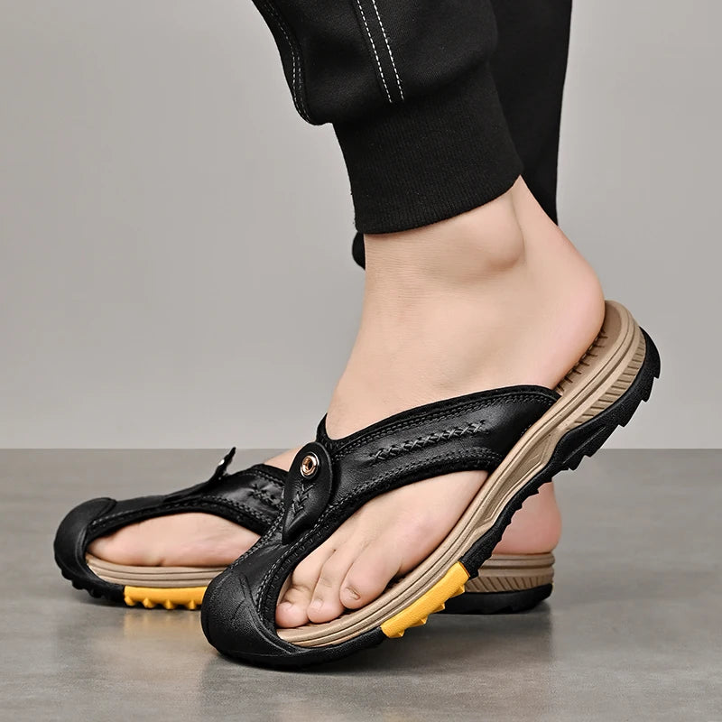 VALSTON™ Leather Strappy Sandals - ARLUVI