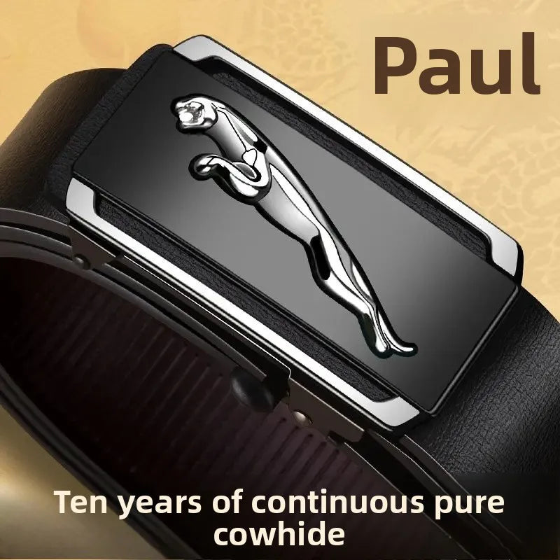 VALCROM™ Automatic Buckle Leather Belt - ARLUVI