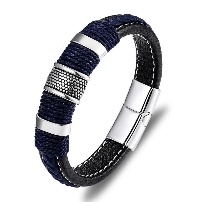 Braided leather bracelet - ARLUVI