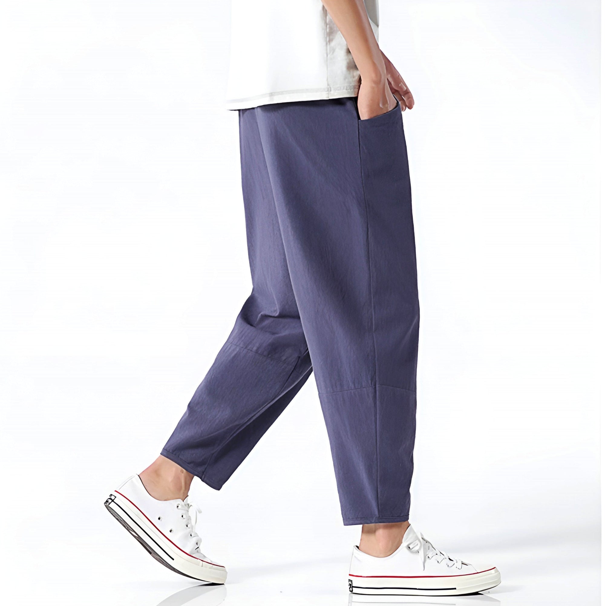 Urban Cropped Cotton Pants - ARLUVI