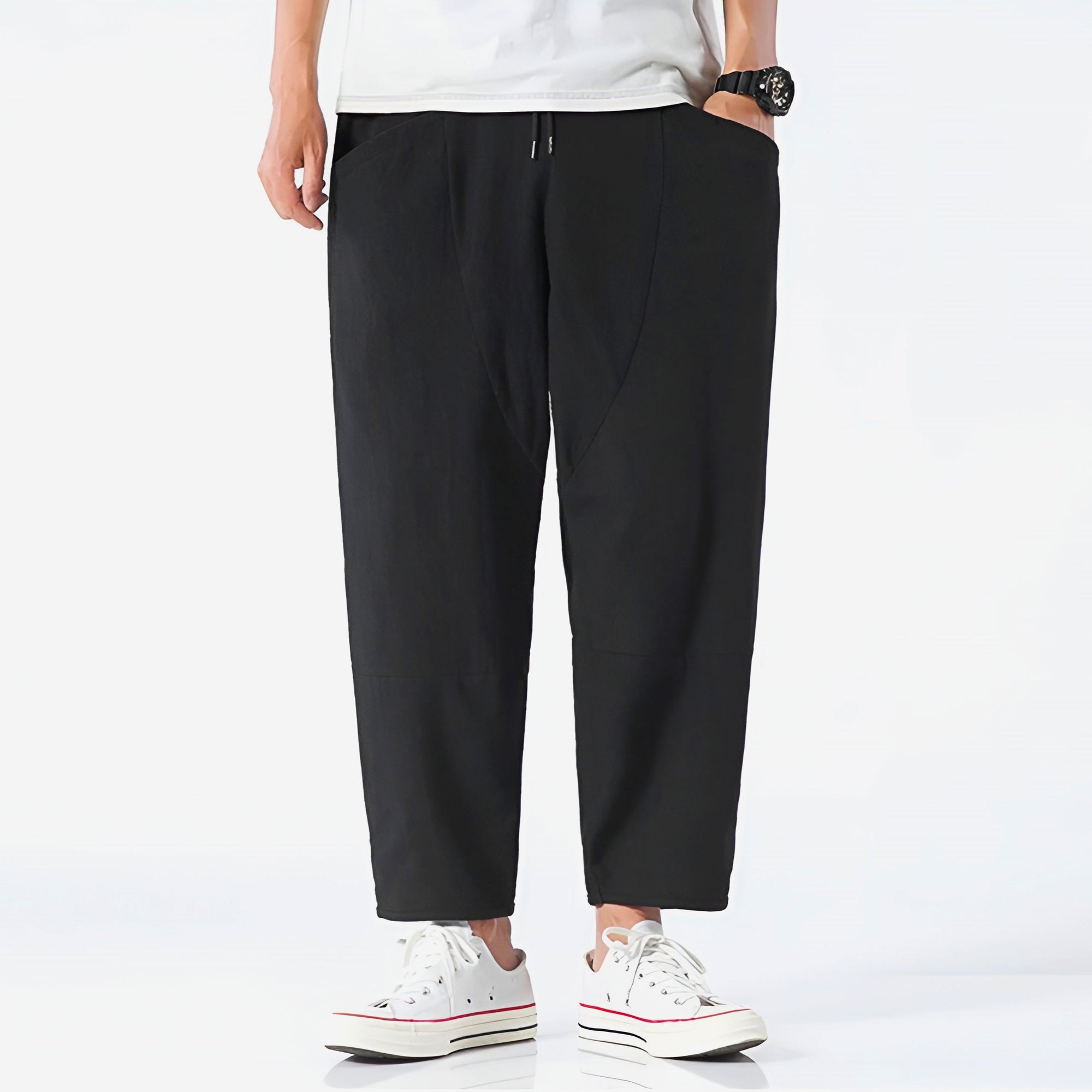 Urban Cropped Cotton Pants - ARLUVI