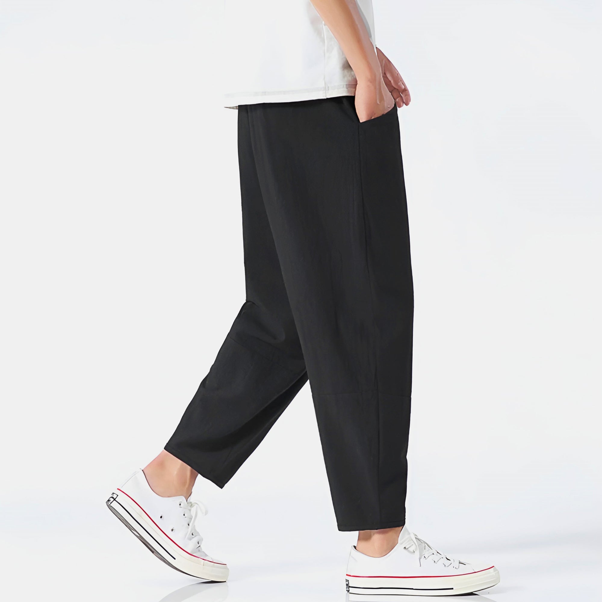 Urban Cropped Cotton Pants - ARLUVI