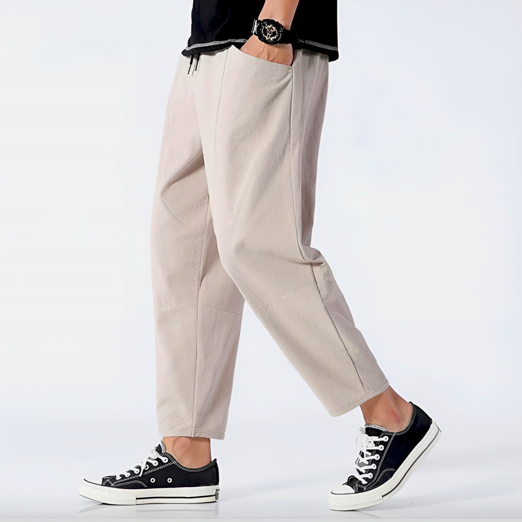 Urban Cropped Cotton Pants - ARLUVI