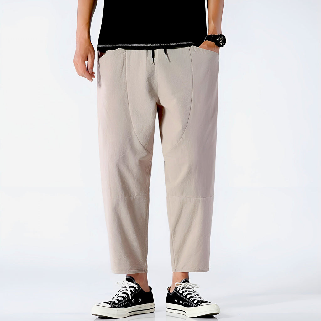 Urban Cropped Cotton Pants - ARLUVI