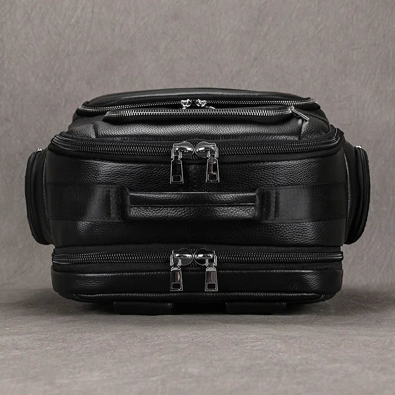 CORVANOR™ Genuine Leather 17" Laptop Backpack - ARLUVI