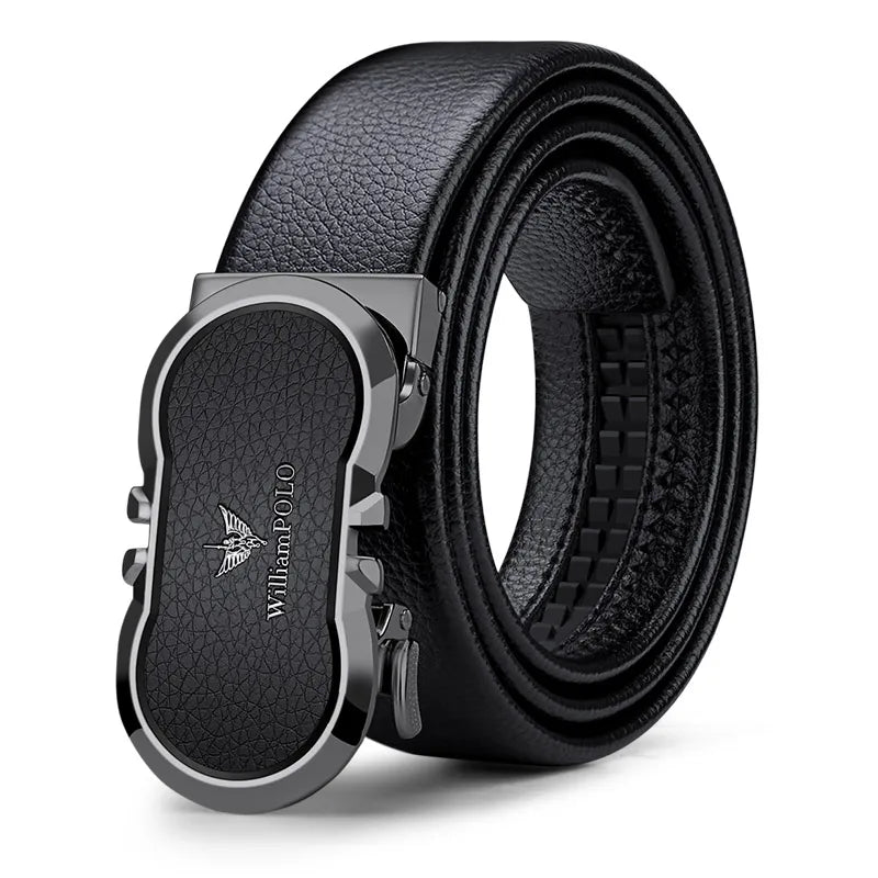 NOLVER™ Automatic Buckle Leather Belt - ARLUVI