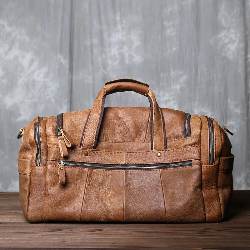 KALVORN™ Genuine Leather Travel Bag - ARLUVI