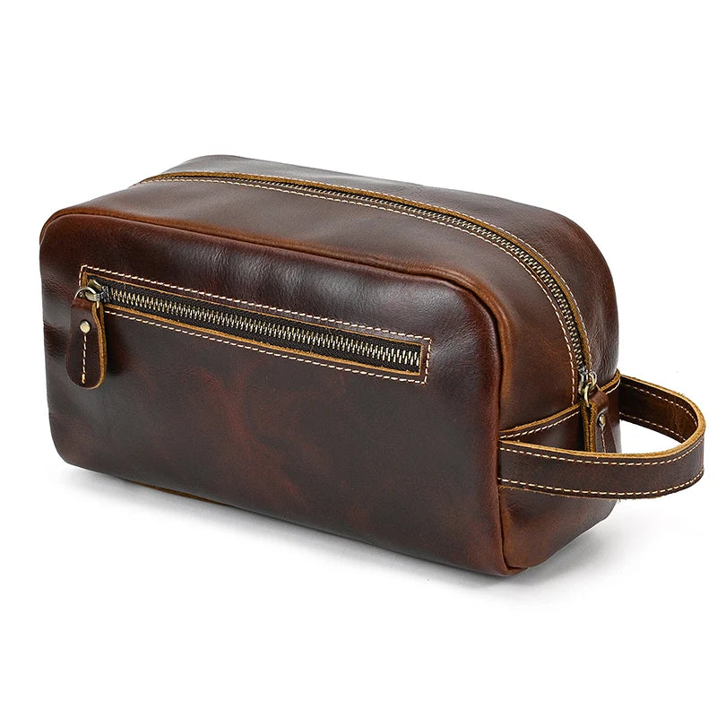 Tarnel™ Leather Toiletry Bag - ARLUVI