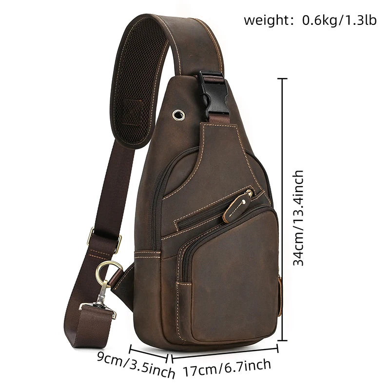 Thalon ™ Leather Crossbody Bag - ARLUVI