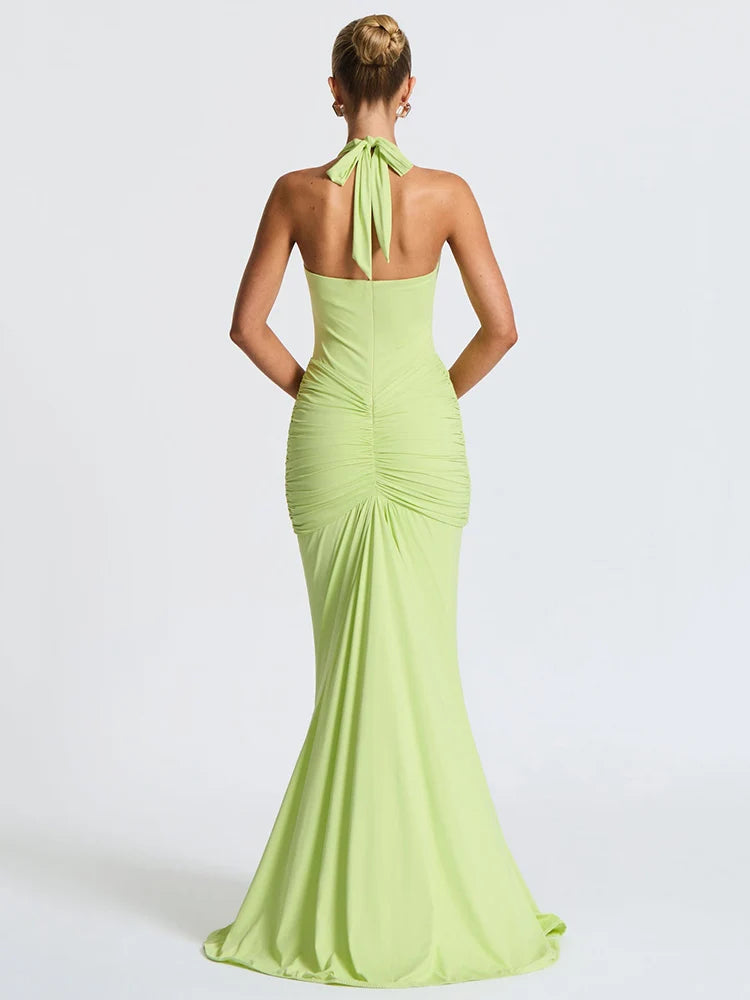 Kalyra Form™ Deep V-Neck Sleeveless Dress - ARLUVI