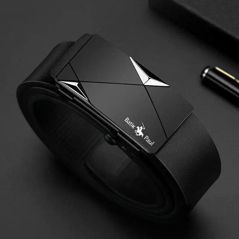 VALCROM™ Automatic Buckle Leather Belt - ARLUVI