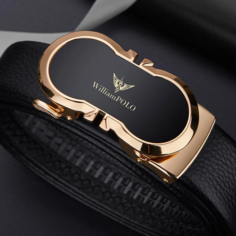 NOLVER™ Automatic Buckle Leather Belt - ARLUVI