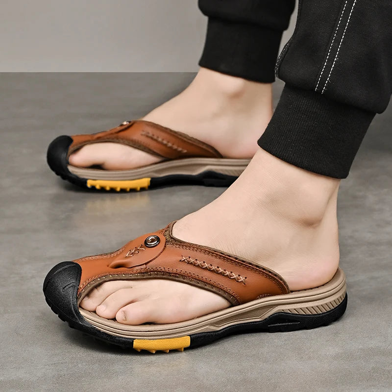 VALSTON™ Leather Strappy Sandals - ARLUVI