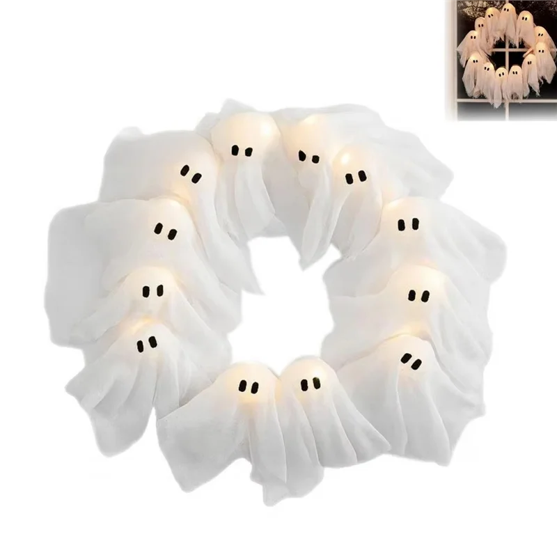 Lit Ghosts Wreath - ARLUVI