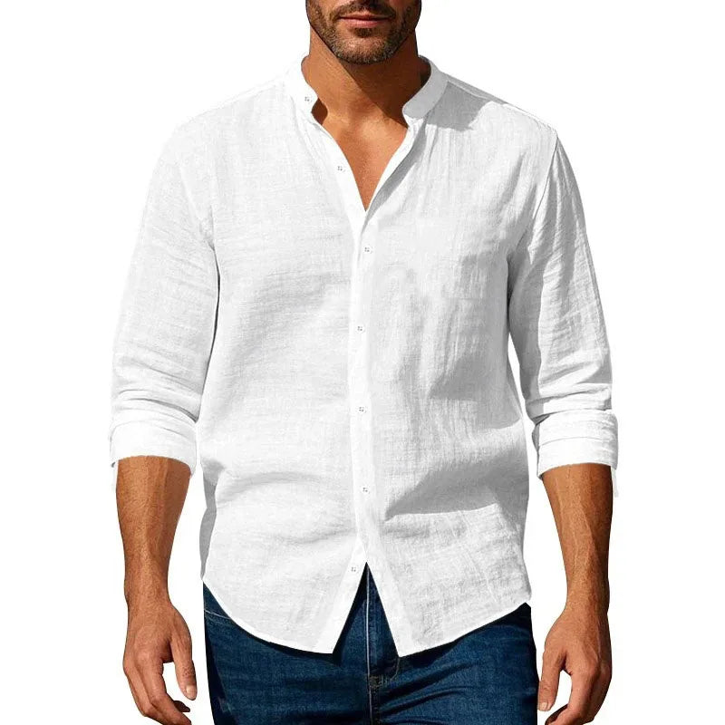 JAVERN™ Short Sleeve Linen Shirt - ARLUVI