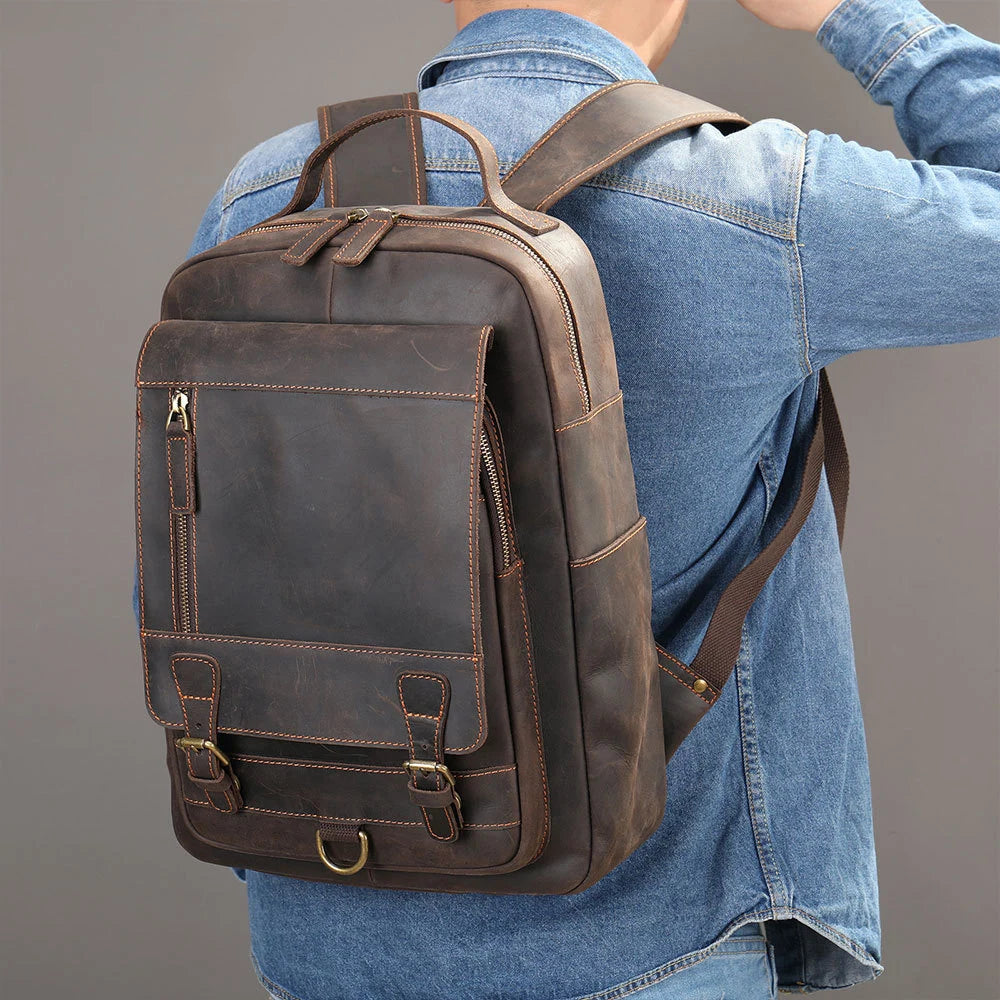 Seyric ™ Leather Laptop Backpack - ARLUVI
