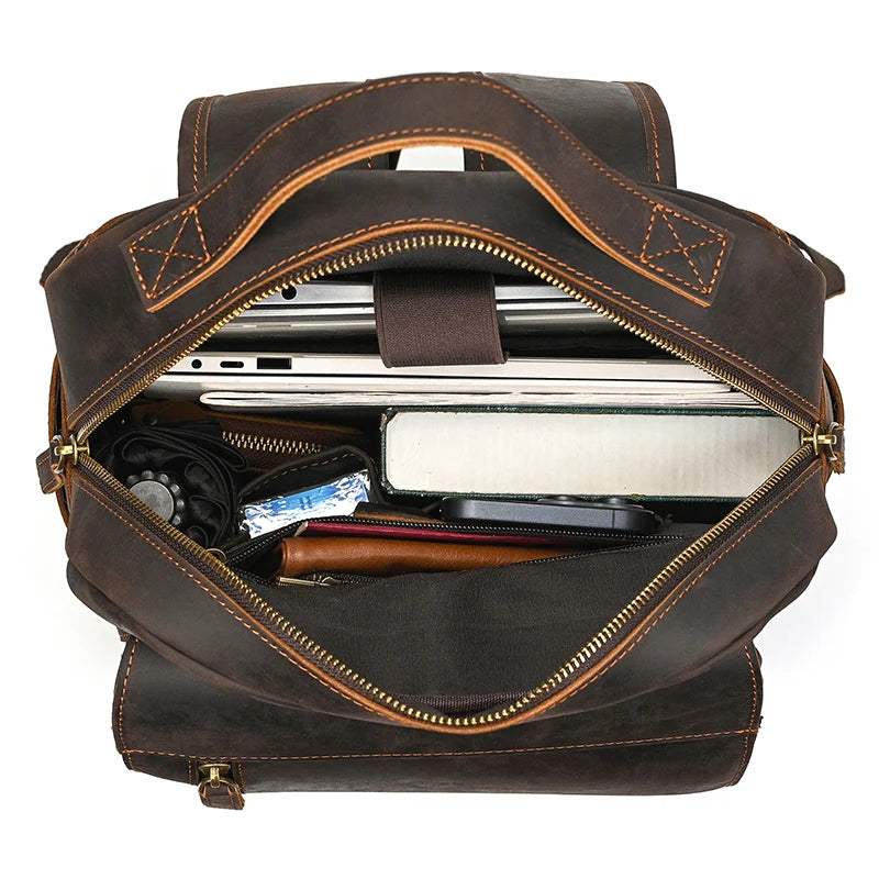 Seyric ™ Leather Laptop Backpack - ARLUVI