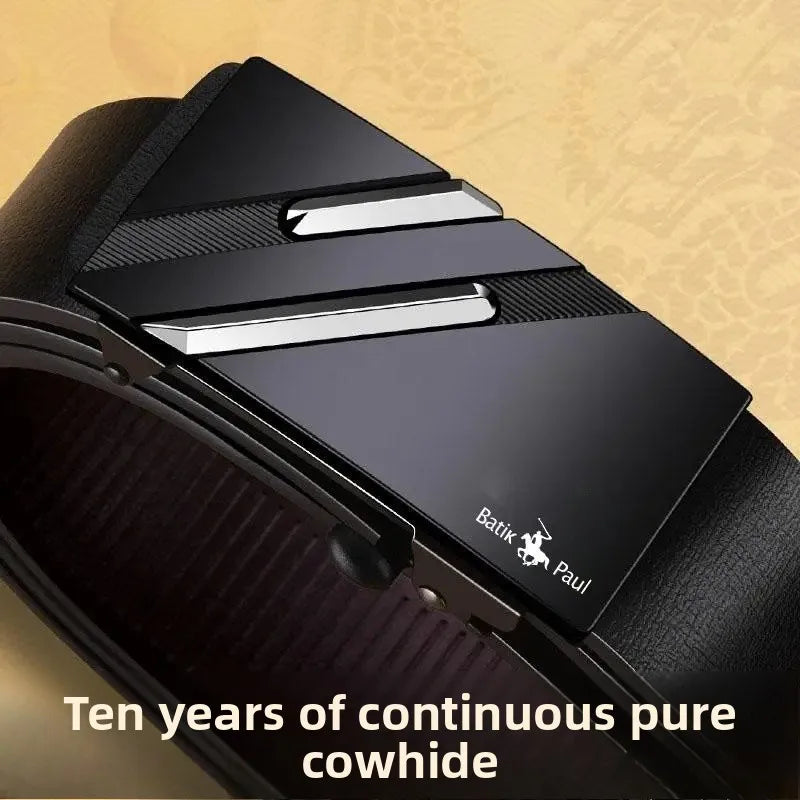 VALCROM™ Automatic Buckle Leather Belt - ARLUVI