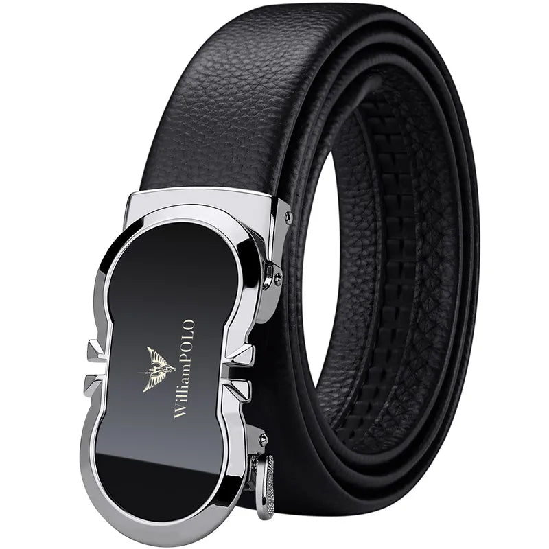 NOLVER™ Automatic Buckle Leather Belt - ARLUVI