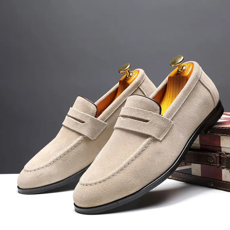 LENVOX™ Suede Leather Loafer Shoes - ARLUVI