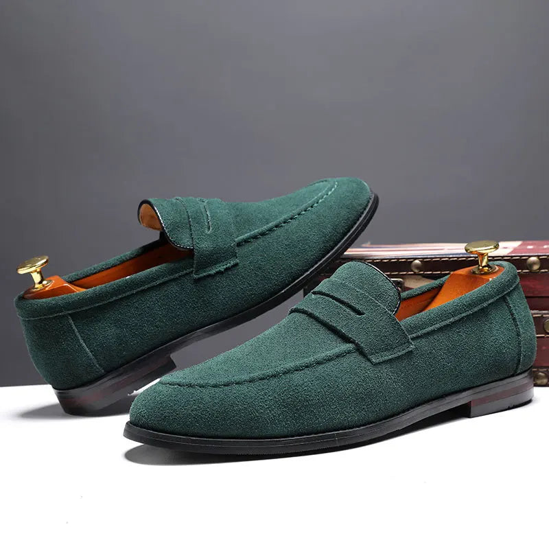 LENVOX™ Suede Leather Loafer Shoes - ARLUVI