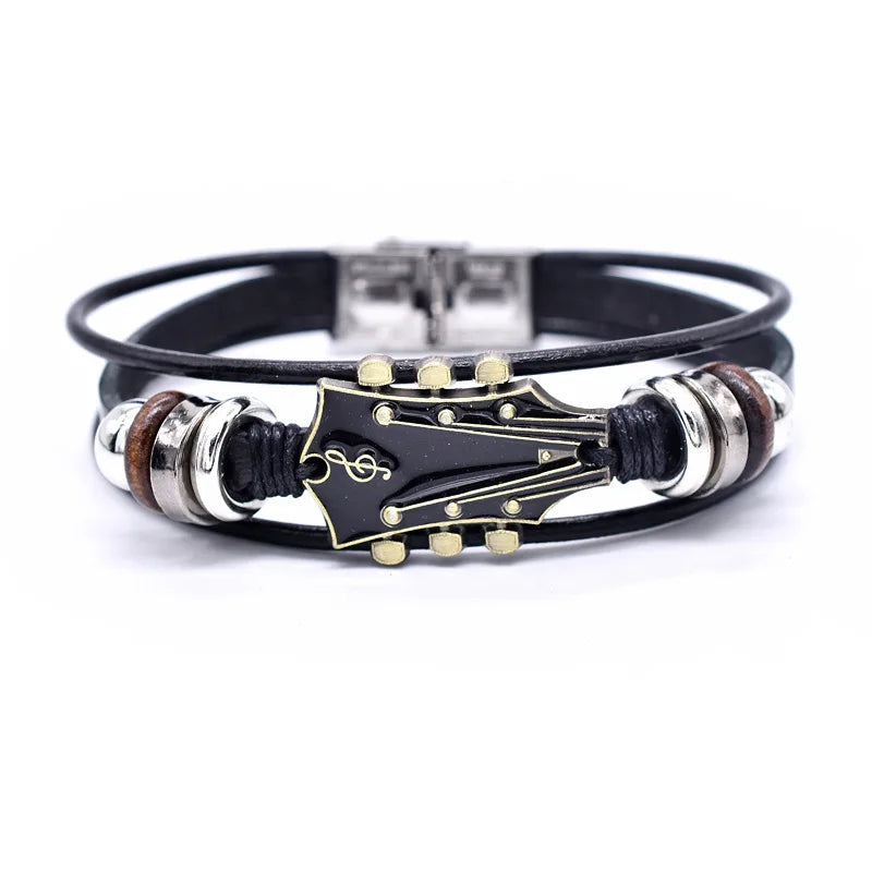 Leather Guitar Bracelet - ARLUVI