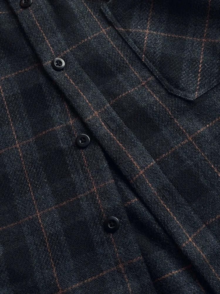 Darynos Casual Plaid Flannel Shirt