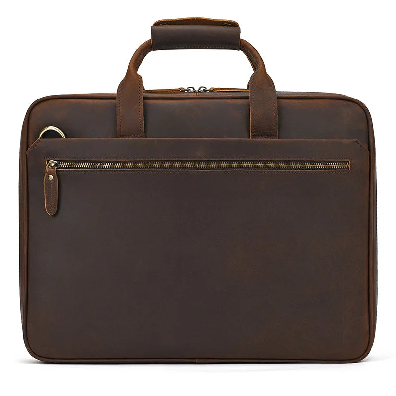 VALCORT™ Men's Genuine Leather Executive Briefcase - ARLUVI