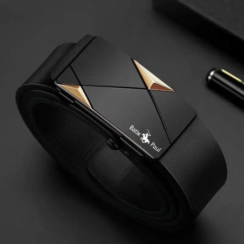 VALCROM™ Automatic Buckle Leather Belt - ARLUVI